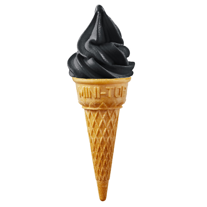 ブラックソフトクリーム