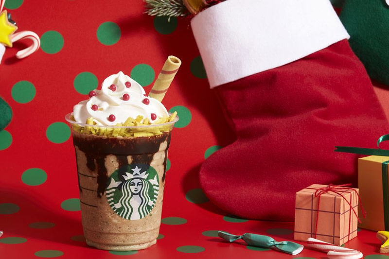 スタバ クリスマスホリデーフラペチーノ