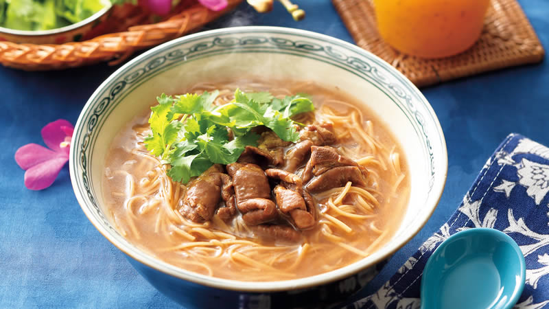 有夏茶房「ホルモン麺線」