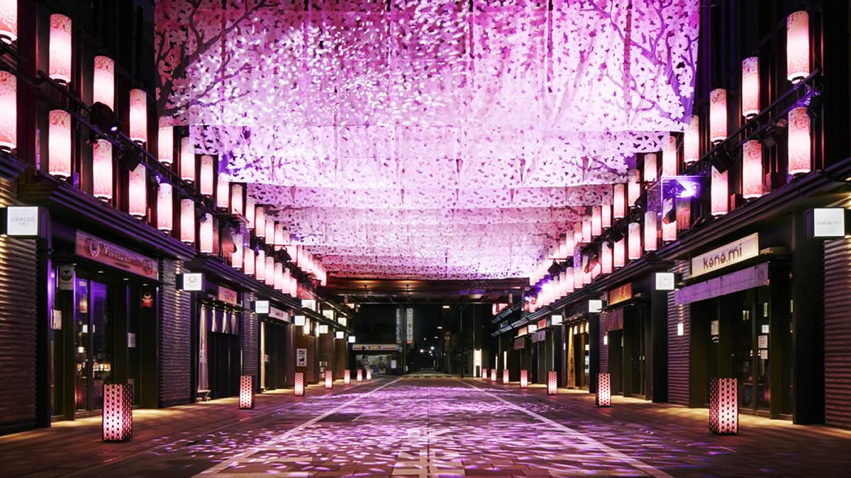 日本橋 桜フェスティバル 3月15日 4月5日まで ライトアップやデジタルアートが街を彩ります