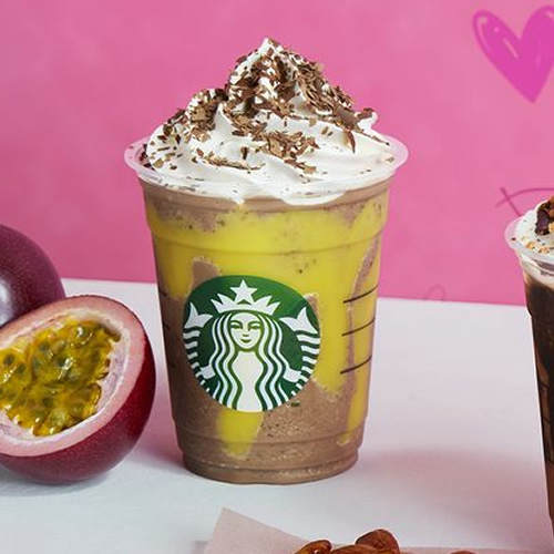 チョコレート with パッションフルーツ フラペチーノ