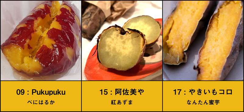 一口焼き芋食べ比べFセット