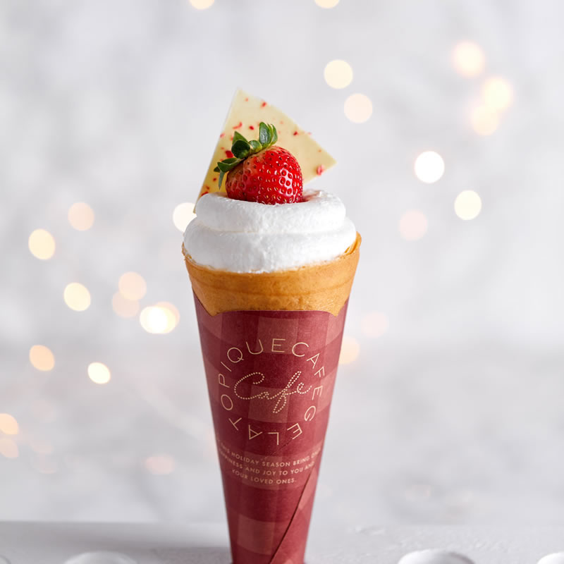 ジェラピケカフェ いちごのショートケーキクレープ