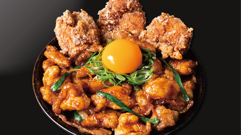唐揚げ合盛り“極”ホルモン丼