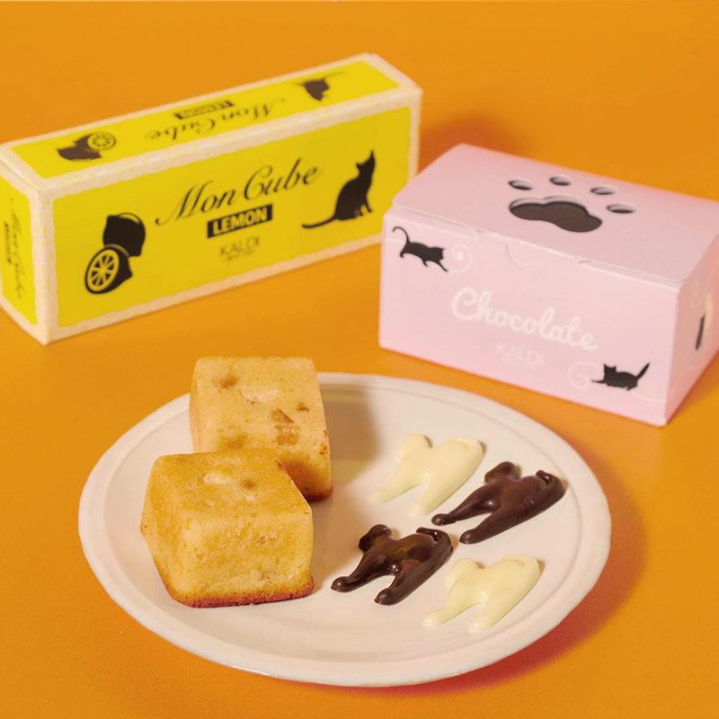 焼き菓子 モンキューブ・ネコ型チョコレート
