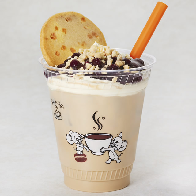 トムとジェリー ブルーベリーチーズケーキラテ