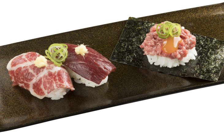 馬刺し食べ比べ