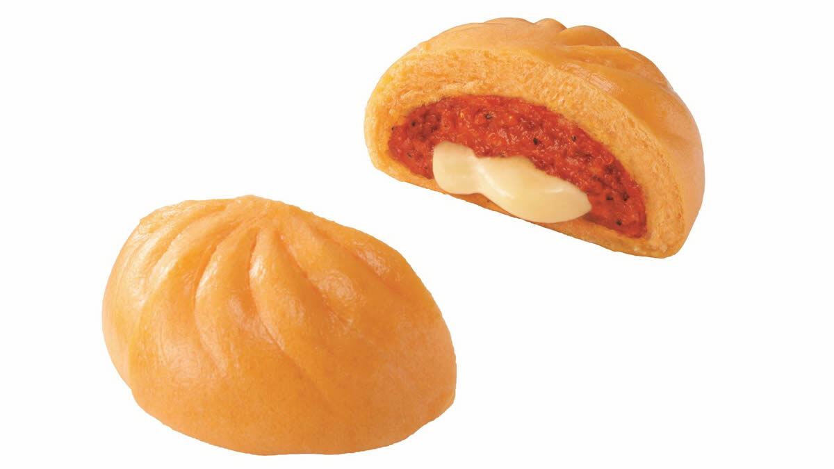 ファミマ とろ りチーズの濃厚ピザまん 8月17日発売 たっぷりのチーズがとろけて伸びる贅沢中華まん