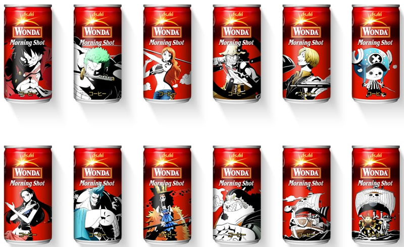 缶コーヒーのワンダに“ワンピース”限定缶、全44種類登場。9月上旬から