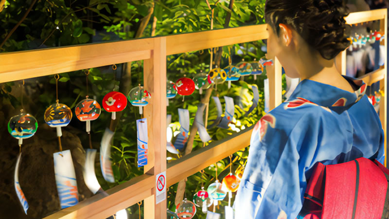 日本橋 森の風鈴小径 夏を奏でる風鈴スポット