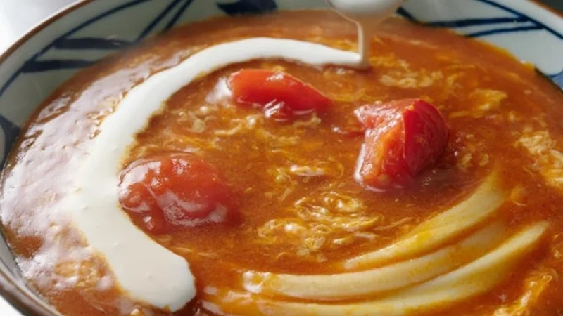 甘口トマたまカレーうどん