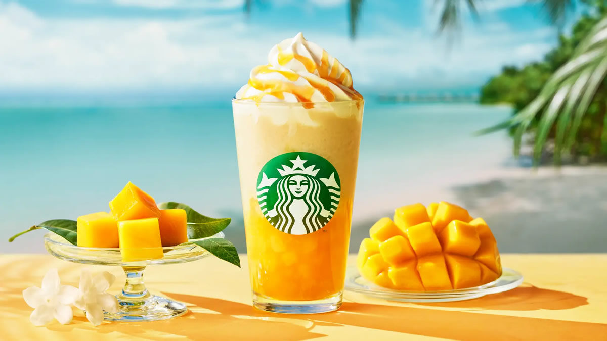 スターバックスにサマーシーズン第2弾「オリエンタルマンゴー&ティーフラペチーノ」