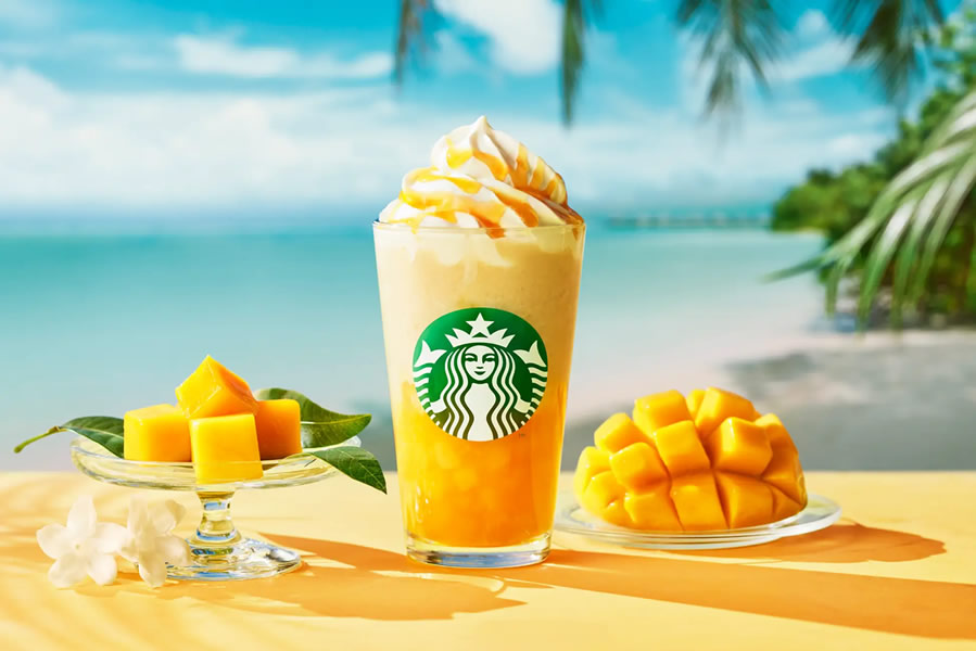 スターバックスにサマーシーズン第2弾「オリエンタルマンゴー&ティーフラペチーノ」