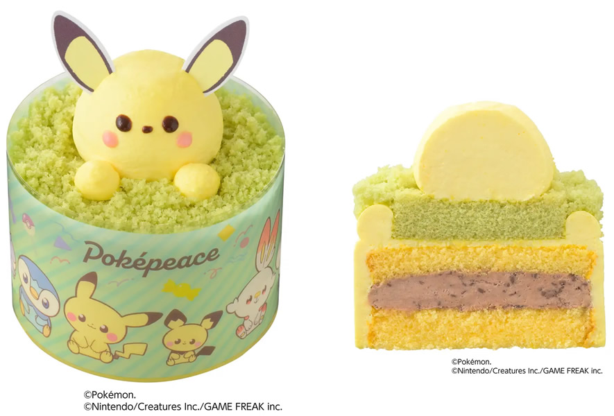 ピカチュウ チョコバナナケーキ
