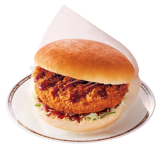 コメダ珈琲店「ドデカメンチバーガー」