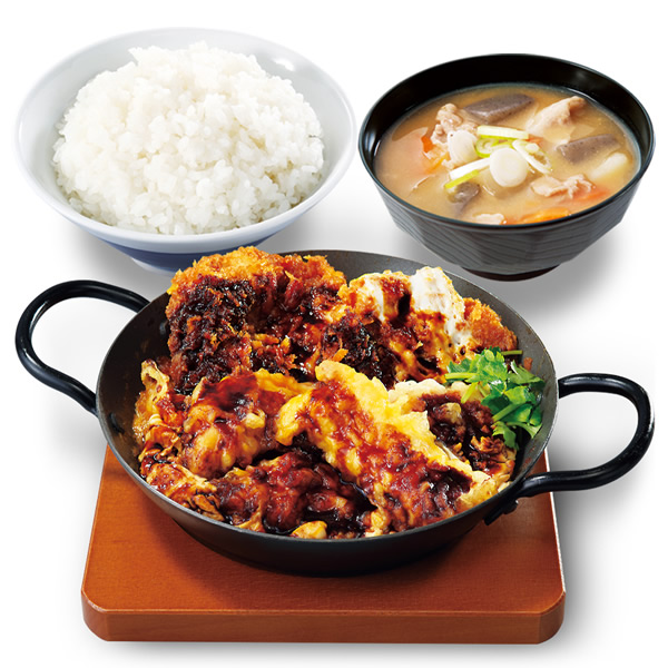 豚ロース天とチキンカツ定食