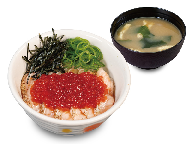 炙りサーモンいくら丼