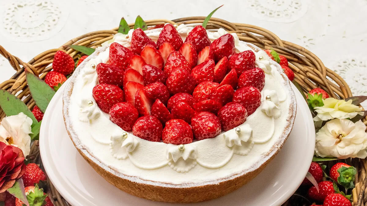 イチゴミルクのタルト