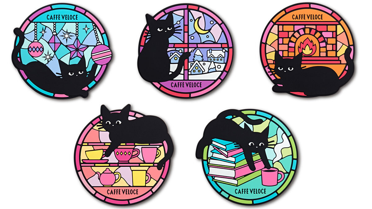 黒ねこラバーコースター