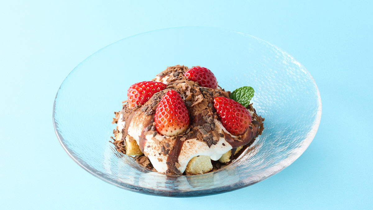 いちごとチョコのふわとろショートケーキ