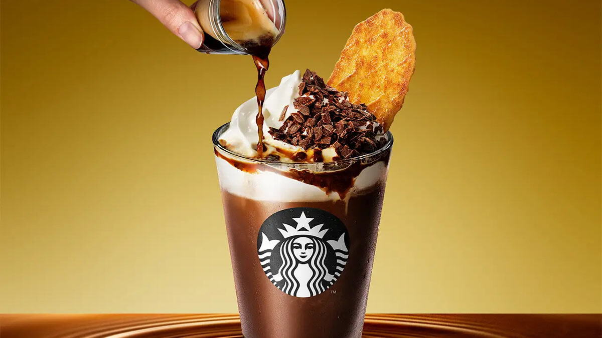 スターバックス バレンタイン「カカオ エスプレッソ アフォガート フラペチーノ」