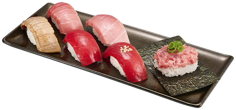 豊洲 天然本鮪6貫盛り