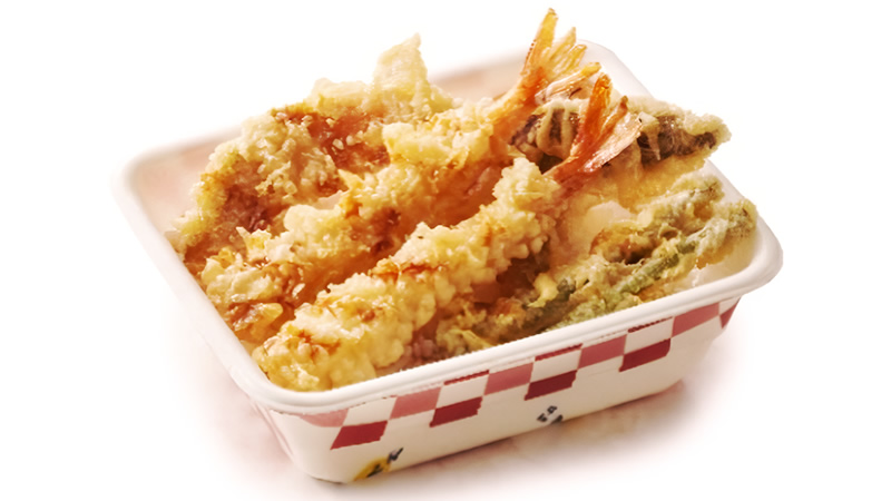 海老と野菜の天丼弁当