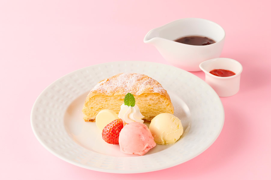 いちごのあんバターココッシュ