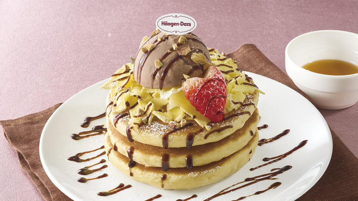 ハーゲンダッツと背徳のけずりバターパンケーキ