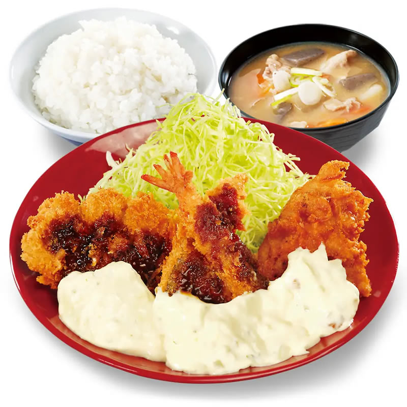 タルタル盛り揚げ定食