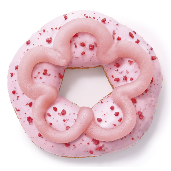 桜もちっとドーナツ 咲くいちごみるく