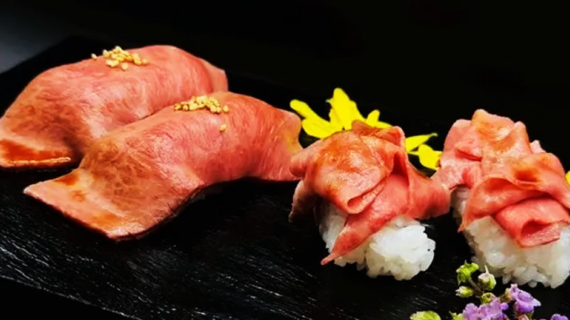松阪牛 肉寿司4貫