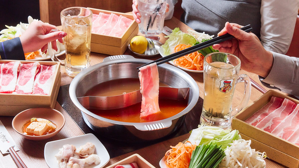 しゃぶしゃぶ温野菜「鍋飲みセット」