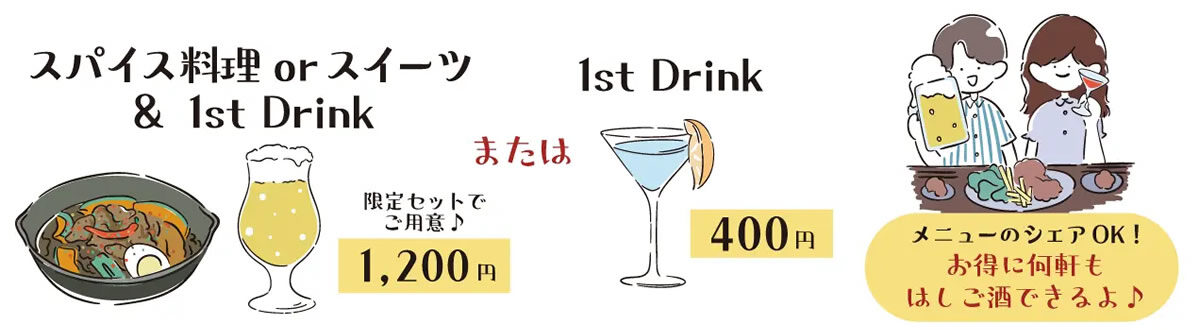 下北沢スパイス＆スイーツ ～自由気ままに飲み歩き～