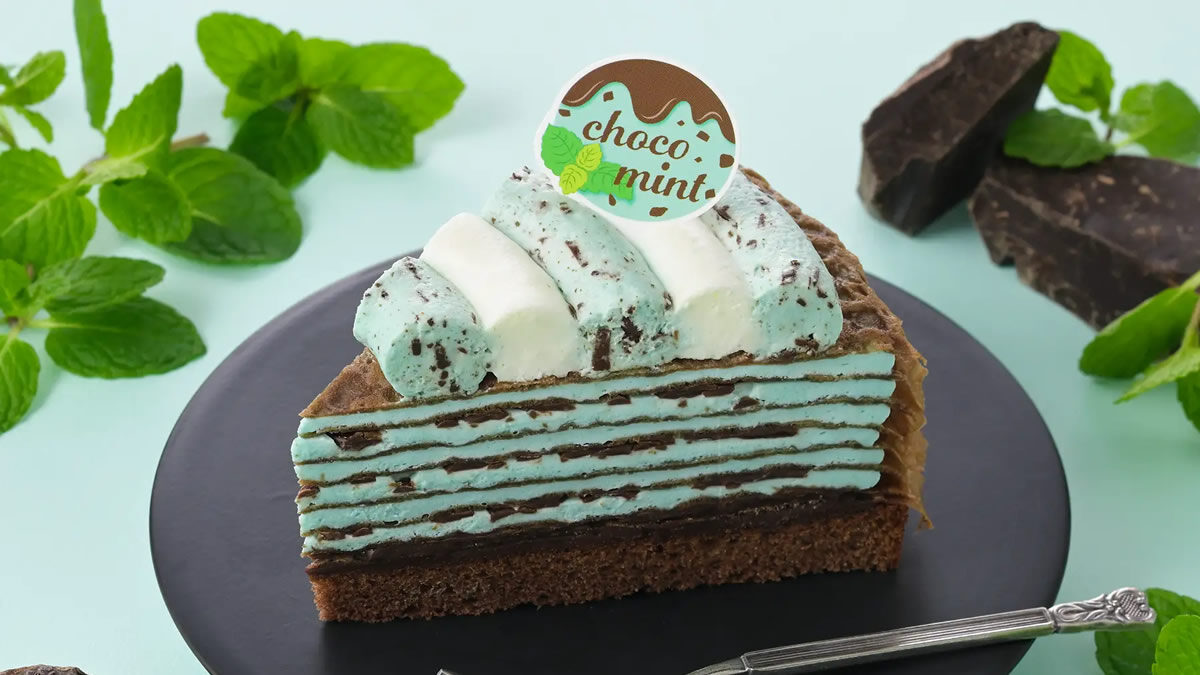 銀座コージーコーナー「チョコミントミルクレープ」