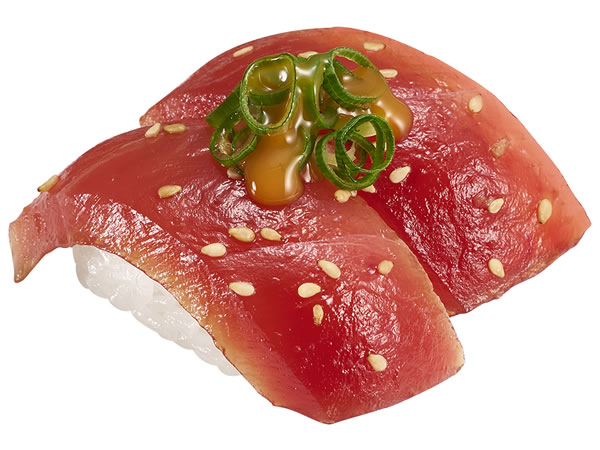 漬けまぐろのひゅうが丼風にぎり