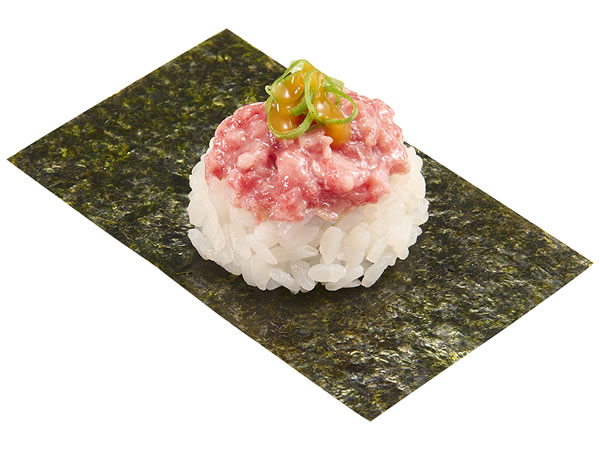 馬刺しねぎとろ包み