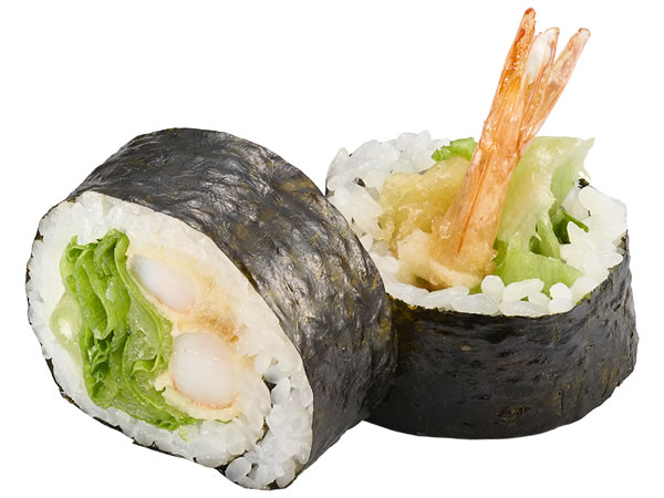 レタス巻（えび天入り）