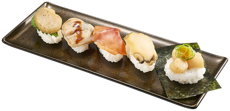 貝づくし5貫盛り