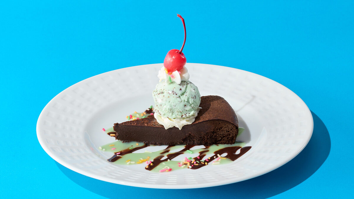 チョコミン党ガトーショコラ