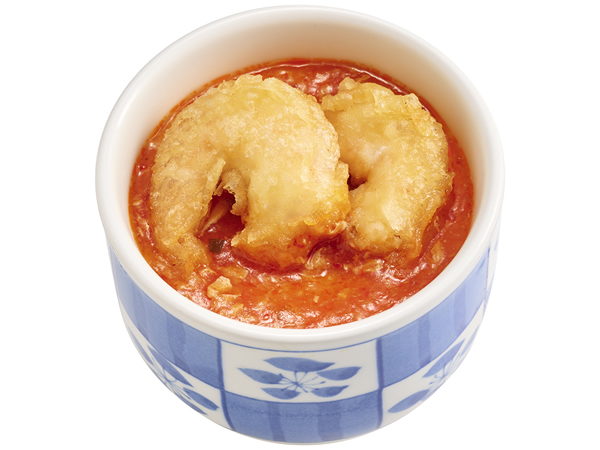 茶碗蒸し エビチリのせ
