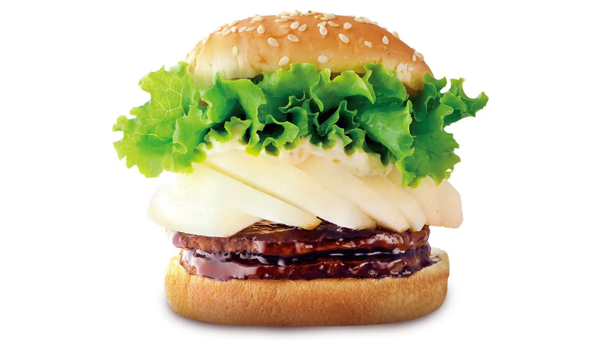 梨のダブルてりやきバーガー
