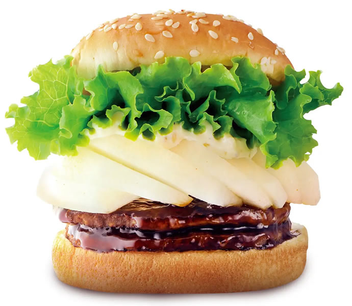 梨のダブルてりやきバーガー
