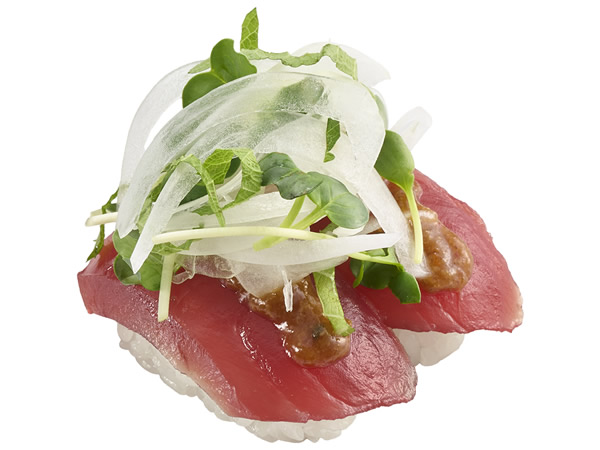 かつお胡麻担々 香味野菜のせ