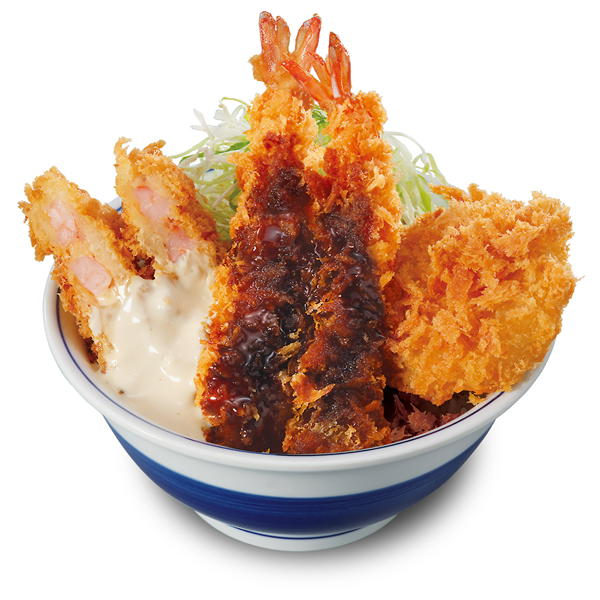 かつや「海老トリプル丼」